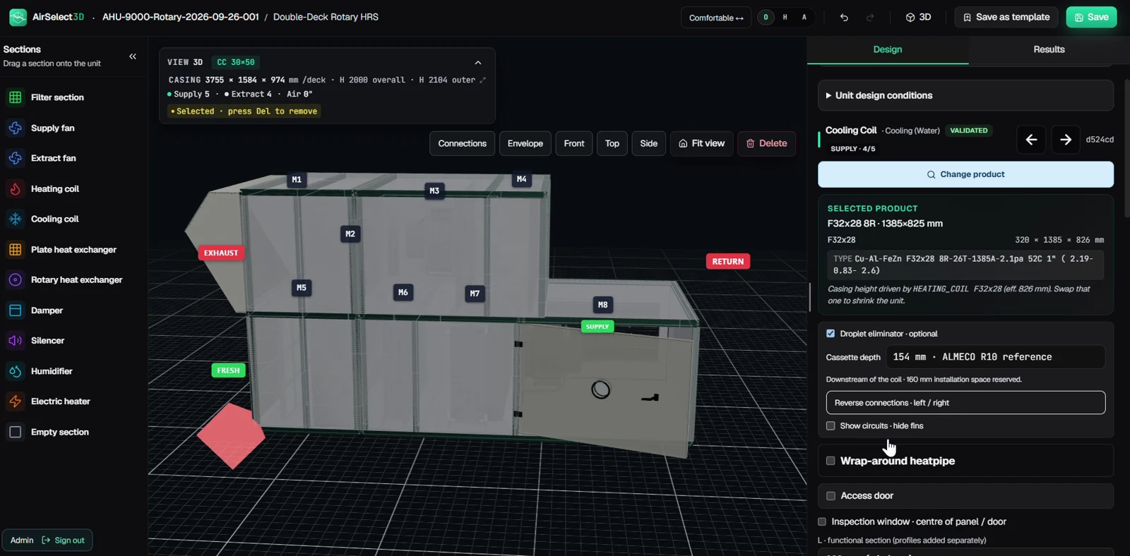 Add inspection access in the current AirSelect3D interface.